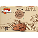 Zerobeli Jowar Choco Chip Cookies - Whole Grain, Rich In Fibre, No Preservatives 250 g 