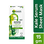 Garnier Niacinamide Serum Ampoule Face Sheet Mask - With Kale, For Oily Acne Prone Skin 15 g 