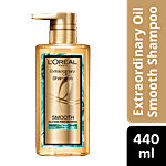 L'Oreal Paris Extraordinary Oil Shampoo - Smooth, With Essential Oils, Paraben & Silicone Free, Nourishes Deeply, For Straight Frizz-Free Hair 440 ml 