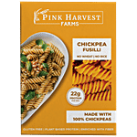 Pink Harvest Farms Chickpea Fusilli Pasta - No Wheat & Rice, Plant-based Protein, Enriched With Fiber 200 g