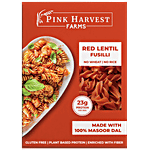 Pink Harvest Farms Red Lentil Fusilli Pasta - Masoor Dal, Plant-based Protein, No Wheat/Rice 200 g