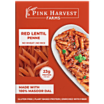 Pink Harvest Farms Red Lentil Penne Pasta - Masoor Dal, Plant-based Protein, No Wheat/Rice 200 g
