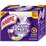 Harpic Drain Xpert Cleaning Powder 360 g (8 x 45 g)