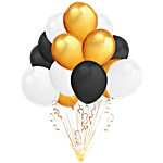 CherishX Latex & Metallic Theme Balloons - For Birthday Parties, Anniversaries, Room Decorations, Multicolour 50 pcs 