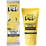 Sugar Pop Vitamin C & Tea Tree Moisturizer - Lightweight, Non-Greasy, For Glowing Skin 50 g 