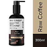 Nina Dorada Raw Coffee Shampoo With Silk Protein & Coffee Granules - Deep Cleanses, Detox & Sweat Control, Keratin Smooth, Men & Women 300 ml