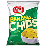 Tasty Nibbles Kerala Crunchy Banana Chips - Mouth Watering Snack 100 g Pouch