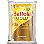 Saffola Gold Multi-Source Rice Bran & Corn Edible Oil 910 g Pouch