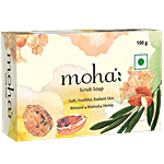 Moha Scrub Soap - Almond, Walnut & Honey, For Soft, Youthful & Radiant Skin 100 g 