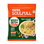Tata Soulfull Masala Oats+ Desi Veggie, With 25% Millets, Non-Sticky 33 g Pouch