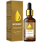 Nutriment Cedarwood Essential Oil - Durable & Pronounced Smell, For Bath & Massage 15 ml 