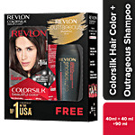 Revlon Colorsilk Hair Color With Keratin - Provides 100% Gray Coverage, No Ammonia, Long Lasting 256 g (Get Outrageous Color Protection Shampoo, 90 ml, Free)