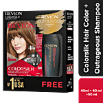 Revlon Colorsilk Hair Color With Keratin - Provides 100% Gray Coverage, No Ammonia, Long Lasting 256 g (Get Outrageous Color Protection Shampoo, 90 ml, Free)