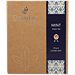 Octavius Mint Loose Leaf Green Tea - Exotic Blend, Refreshing, Helps Manage Weight 100 g Box