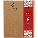 Octavius Rose Loose Leaf Green Tea - Exotic Blend, Refreshing, Boosts Immunity 100 g Box
