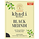 Vagad's khadi Herbal Black Mehndi - For Natural Shine & Healthy Hair, Ammonia Free 100 g Box