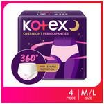 Buy Kotex Overnight Period Panties - 360 Degree Anti-Leakage Protection, M/L  Online at Best Price of Rs 148 - bigbasket