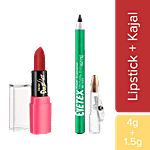 Eyetex Dazller Lipstick & Kajal Combo - Matte Finish Colour, Supreme Herbally Enhanced 2 pcs Cinnamon