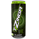 Tzinga Classic - Caffeinated Energy Drink, Keeps Body Hydrated 250 ml Can