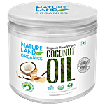 Natureland Organics Organic Raw Virgin Coconut Oil - Healthiest Oil In The World 400 ml 