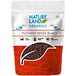 Natureland Organics Mustard Seeds - Black, Rich In Omega 3 150 g