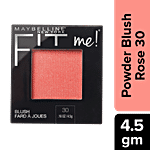 Maybelline New York Fit Me Blush Powder - Blusher, Long-lasting Stay 4.5 g Rose 30