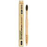 Bentodent Bamboo Toothbrush - With Charcoal, Soft Bristles, Biodegradable, For Oral Hygiene 1 pc 
