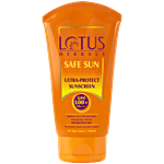 Lotus Herbals Safe Sun Ultra Protect Sunblock - SPF 100+, PA+++ - Anti-Ageing, Anti-Tan, For All Skin Types 50 g