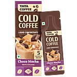 Tata Coffee Cold Coffee Liquid Concentrate - Choco Mocha, Rich & Creamy, Cafe Style, Easy To Make 100 ml (5 Sachets x 20 ml Each)