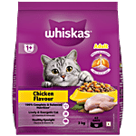 Whiskas Adult 1+ Years Dry Cat Food - Chicken Flavour 3 kg