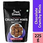 True Elements Chocolate Crunchy Minis - Ready To Eat Snack, Rich In Protein 225 g