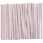 Ekopak Disposable Paper Drinking Straw - 6 mm, 100% Biodegradable, Compostable, Waterproof, Sturdy 25 pcs 