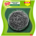 Scotch Brite Scrubber Combo Of Stainless Steel & Scrub Pad 1 pc (Set of 2)