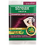 Streax Shampoo Hair Colour - Almond Oil & Noni Extract 18 ml Burgundy