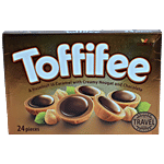Toffiffee Chocolate - Hazelnut In Caramel With Creamy Nougat, Rich In Taste, Flavour, Travel Edition 200 g (24 pcs)
