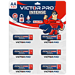 VictorPro Intense Alkaline Battery - Steel, AA, 1.5 V 6 pcs Blister Pack