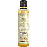 Khadi Natural Sandal & Turmeric Body Wash - Restores Skin Softness, SLS & Paraben Free 210 ml