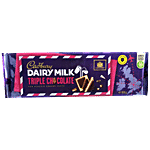 Cadbury Dairy Milk - Triple Chocolate Imported, Classic, Creamy Taste 300 g 
