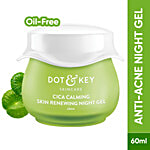 Dot & Key Cica Calming Skin Renewing Night Gel - With Niacinamide, Renews Skin, Treats Dead Skin Cells 60 ml