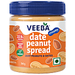 Veeba Date Peanut Spread - Creamy, Trans Fat Free, 22.9% Protein 340 g