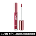 Lakme 9 To 5 Primer + Matte Liquid Lip Colour - Transfer & Smudge-Proof 4.2 ml MP1 Everyday Pink