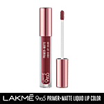 Lakme 9 To 5 Primer + Matte Liquid Lip Colour - Transfer & Smudge-Proof 4.2 ml MB1 Hustling Nude