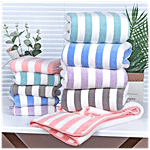 JBG Home Store Microfiber Hand Towels - Soft, Stripes Pattern, 41 x 61 cm, Multicolour 2 pcs
