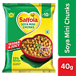 Saffola Soya Mini Chunks - Tender & Juicy, High In Protein & Fibre 40 g