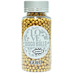 Confect Love Disco Balls - Gold Sprinkles 6 MM, For Baking 120 g