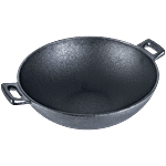 Wonderchef Forza Pre-Seasoned Cast-Iron Kadhai - 30 cm, Black 3.35 L (1 pc)