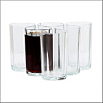 Yera Glass Tumbler - Straight, Food Grade, Odour & Stain Free 285 ml (Set of 6)