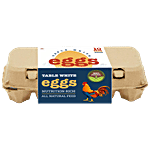 HenFruit Table White Eggs - Natural, Nutrition-Rich, High In Protein 10 pcs 