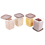 Buy JOYO Kitchen Classic Container Set - Transparent Plain, Brown ...