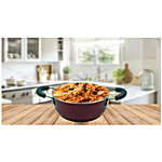 Le Kaviraj Non-Stick Aluminium Mini Kadhai - 16.5 cm, Small 1 L